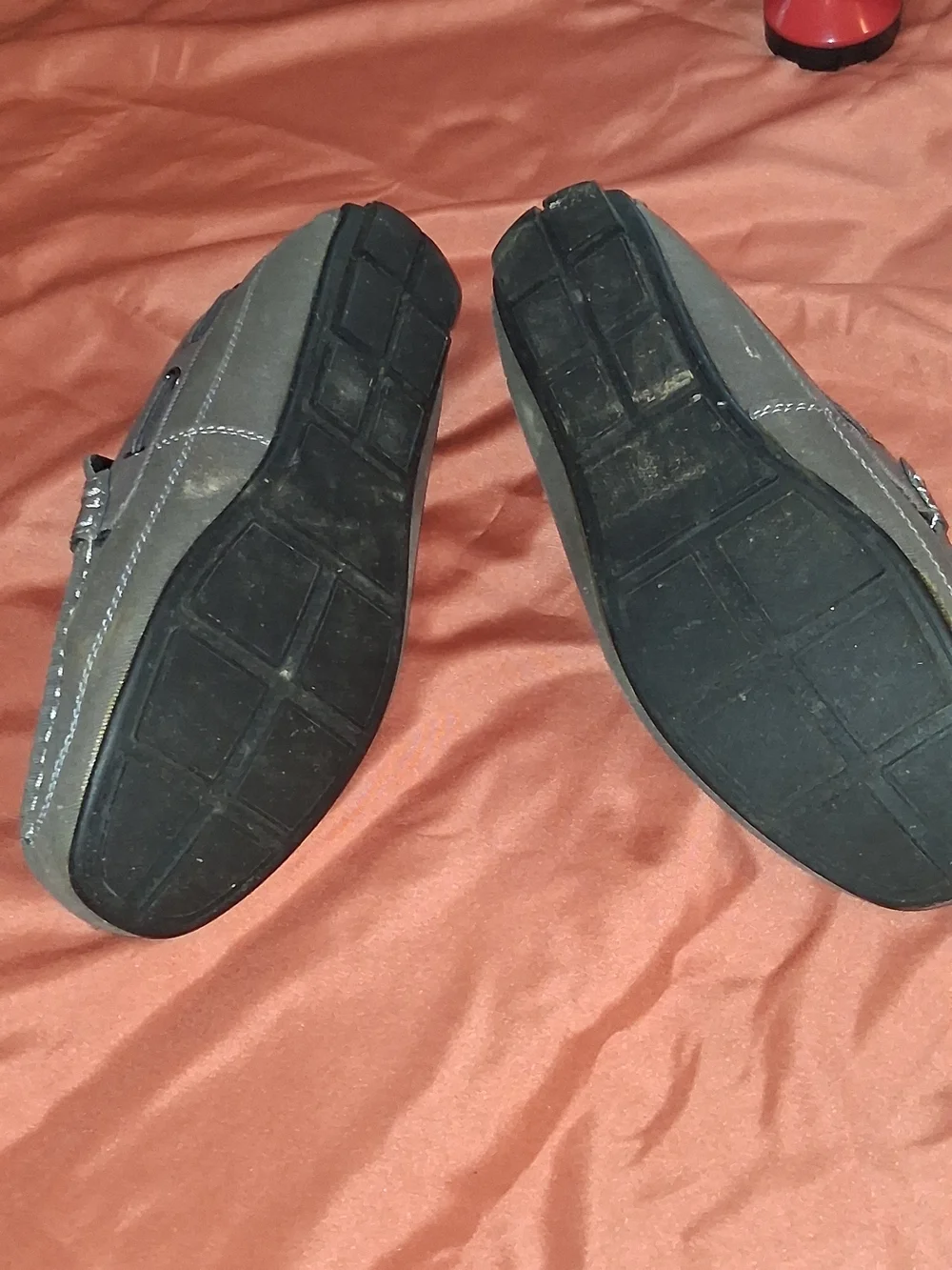 Levi's Gray Canvas Slip-On Loafers